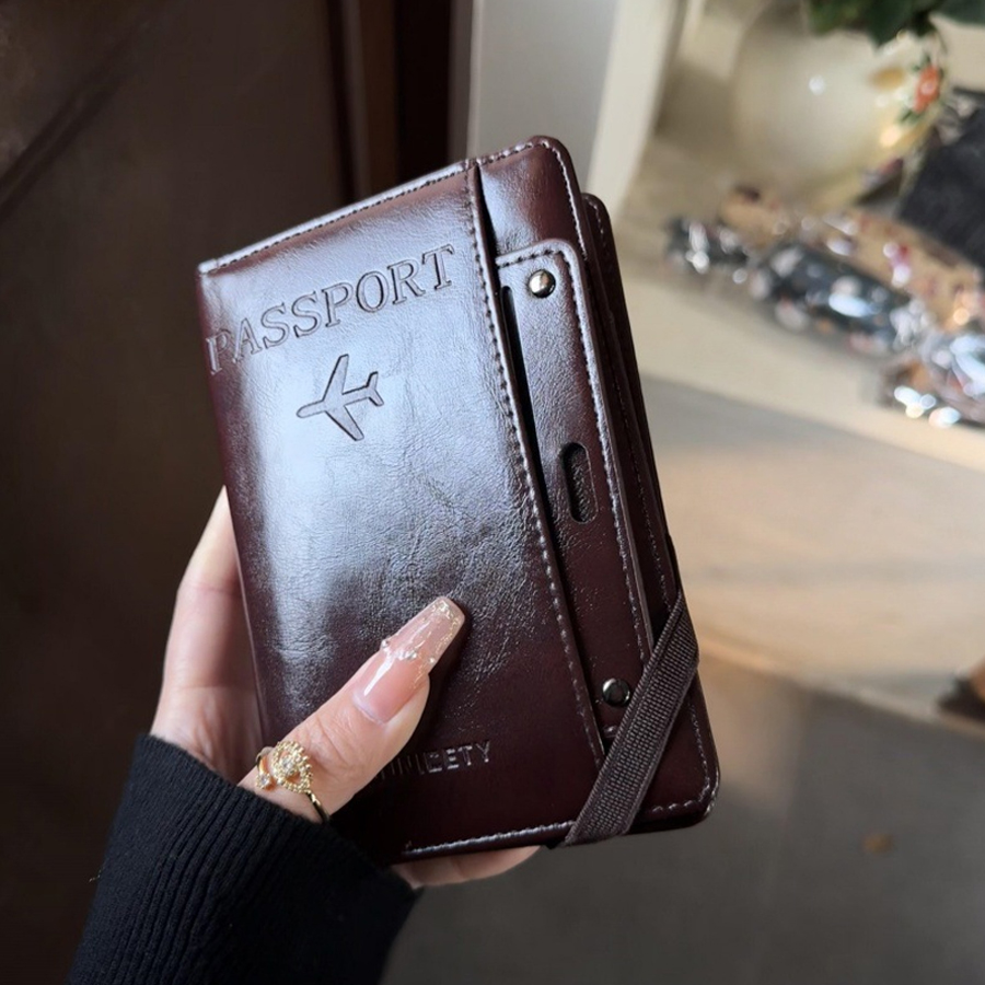 Travel Accessories Plane - Passport Holder and Wallet in One,