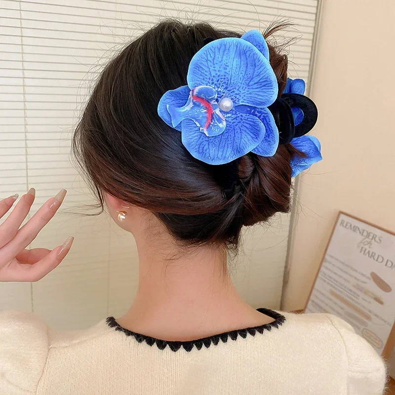 Travel Accessories Set - 3 Pcs Colorful Butterfly Orchid Hair