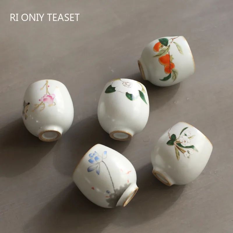 Travel Accessories Set - Traditional Handmade Ru Kiln Ceramic Teacup