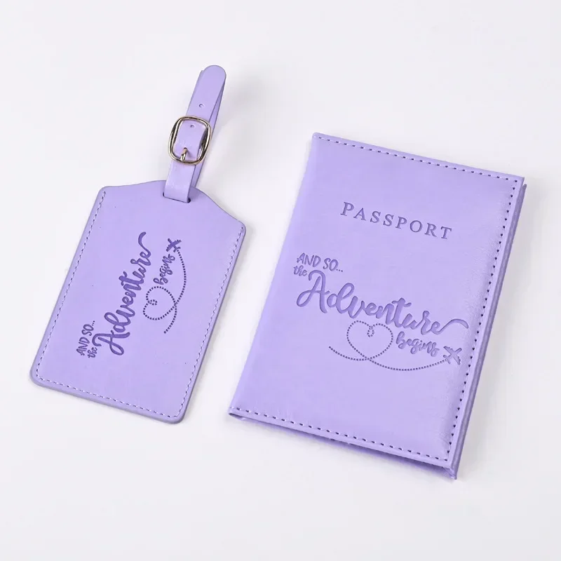Travel Accessories Plane - New Purple PU Leather Passport Holder