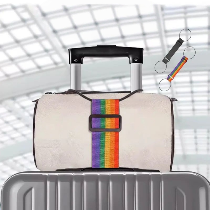 Travel Accessories Pack - Luggage Straps Elastic Tie-Down Belts for