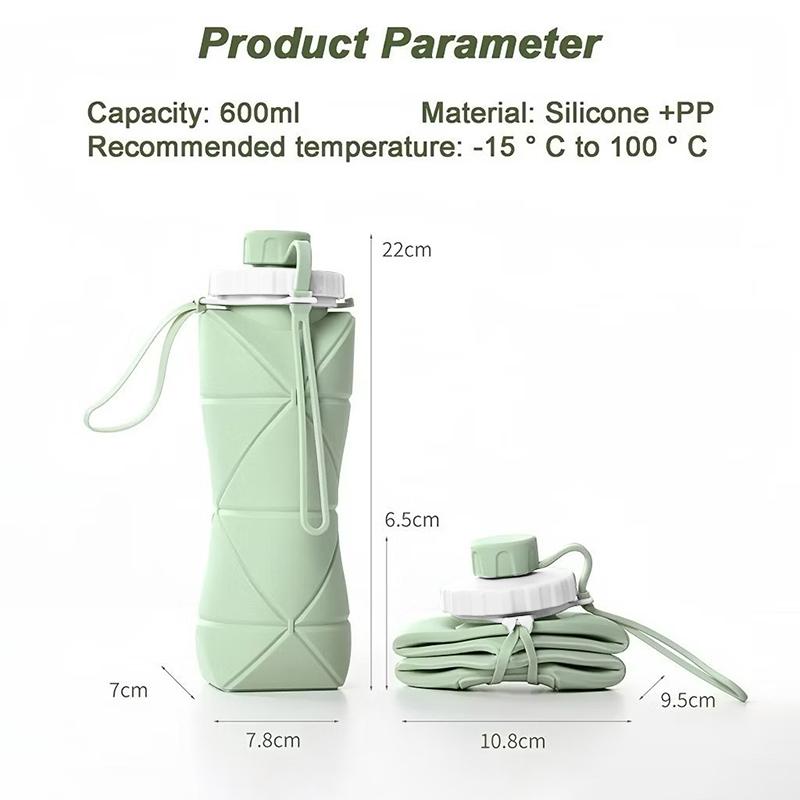 【F】600ML Silicone For Sports T - огляд і ціна Water Bottle Collapsible