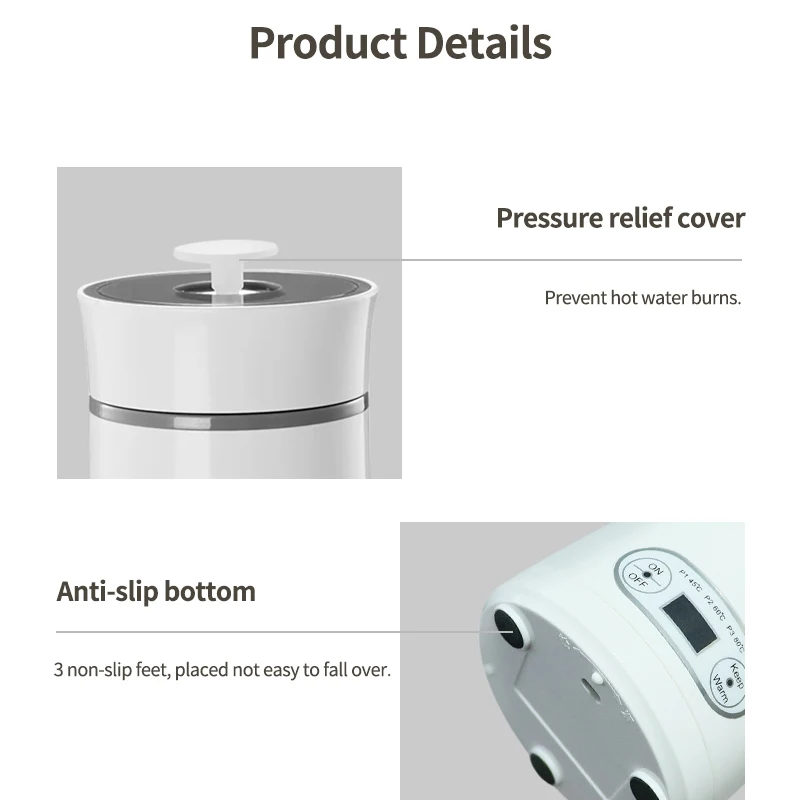 Portable Electric Kettle trave - огляд і ціна Portable Travel Kettle