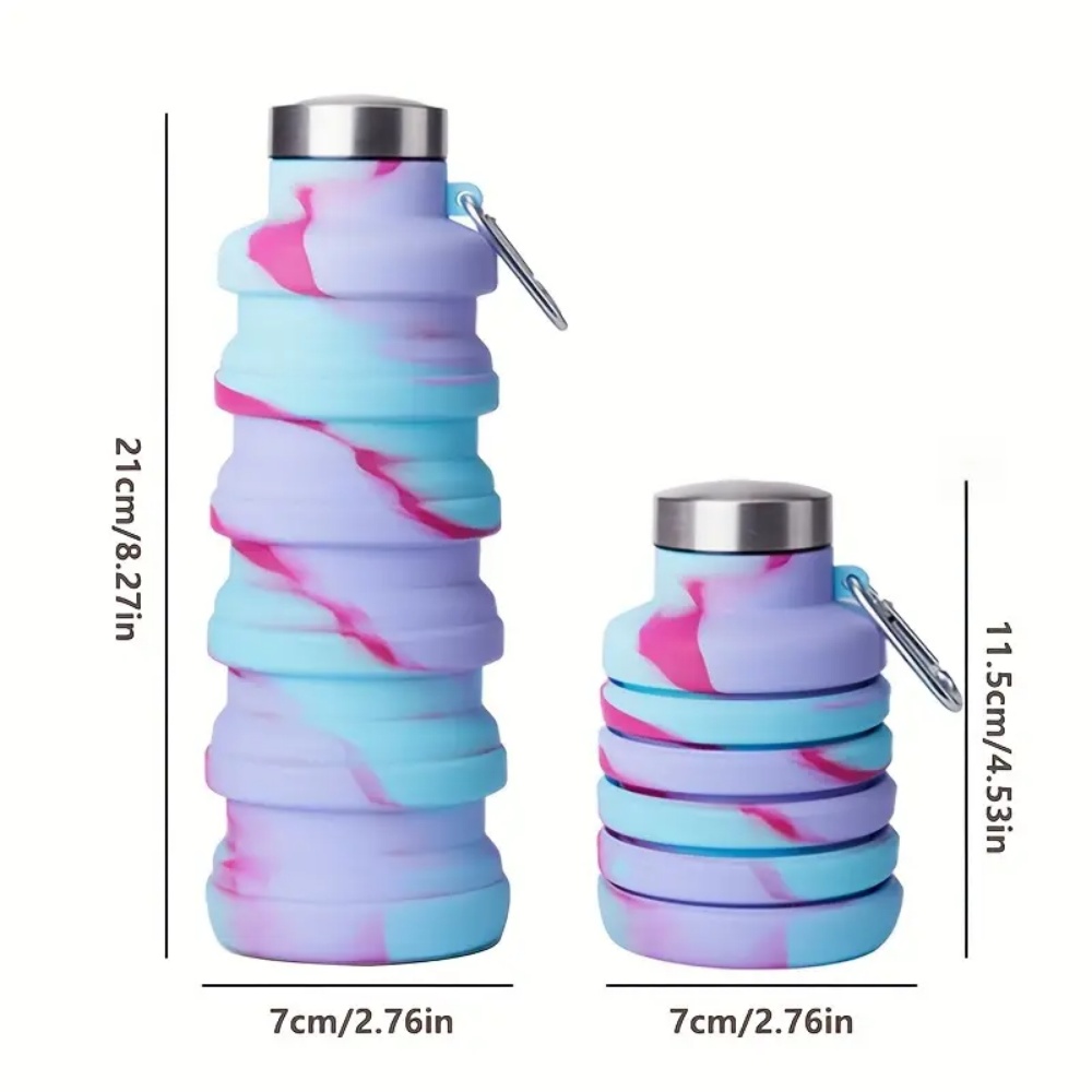 500ml Foldable Silicone Water  - огляд і ціна Water Bottle Collapsible
