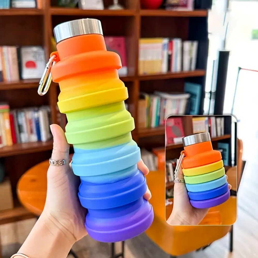 500ml Foldable Silicone Water  - огляд і ціна Water Bottle Collapsible