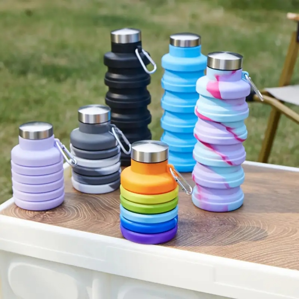 500ml Foldable Silicone Water  - огляд і ціна Water Bottle Collapsible