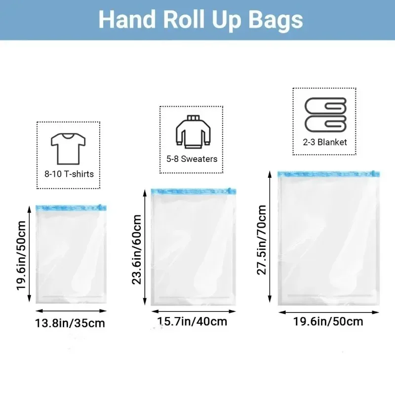 Roll Up Space Saver Travel Sto - огляд і ціна Compression Bag Vacuum