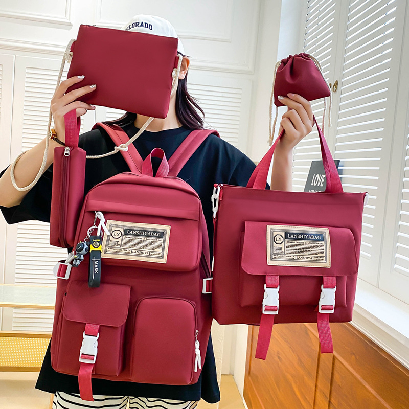 5pcs/set Backpack Simple Large - огляд і ціна Travel Accessories Set
