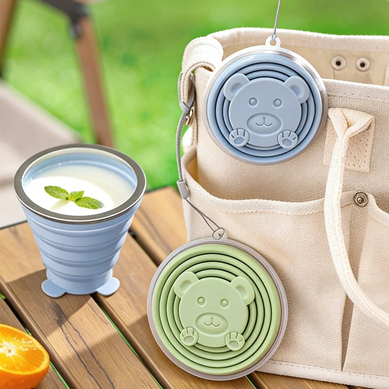 Portable Foldable Silicone Cup - огляд і ціна Water Bottle Collapsible