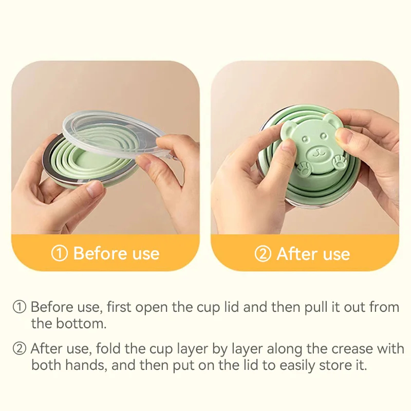 Portable Foldable Silicone Cup - огляд і ціна Water Bottle Collapsible