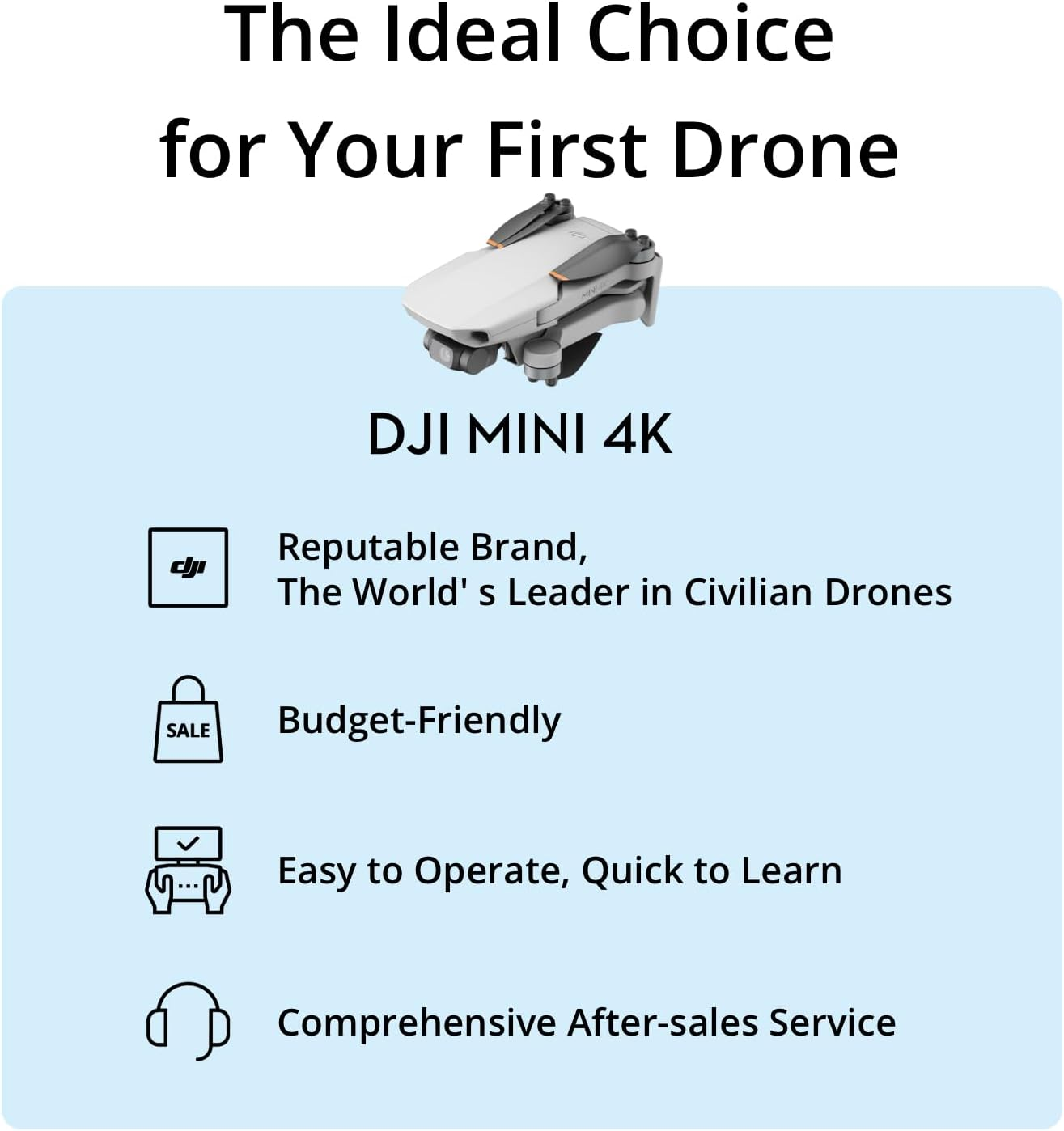 DJI Mini 4K Drone with Optiona - огляд і ціна Travel Video Accessories