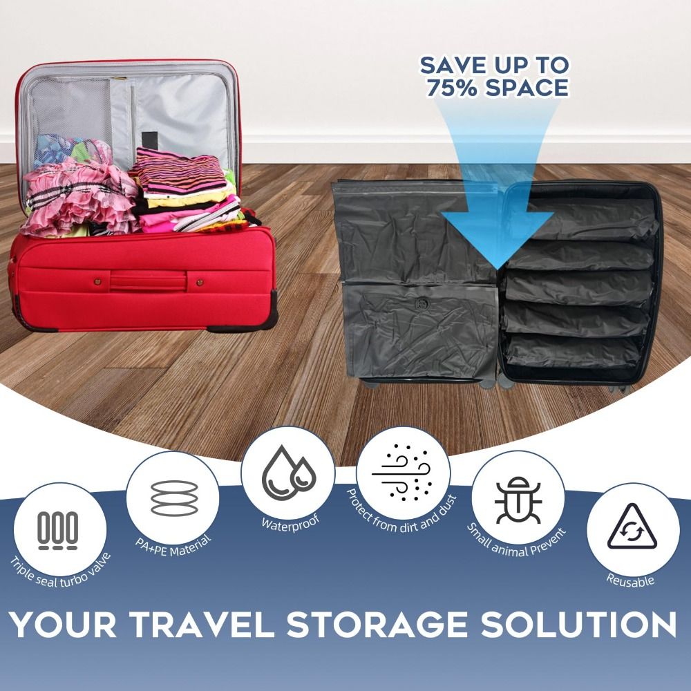 New Reusable Hand Roll Vacuum  - огляд і ціна Compression Bag Vacuum