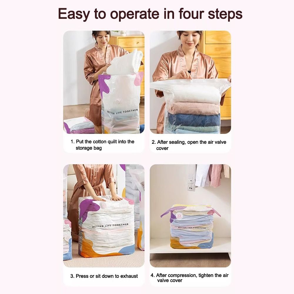 No Pump Vacuum Storage Bags Du - огляд і ціна Compression Bag Vacuum