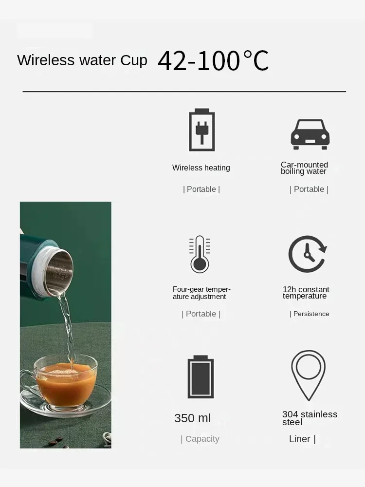 German wireless water kettle p - огляд і ціна Portable Travel Kettle