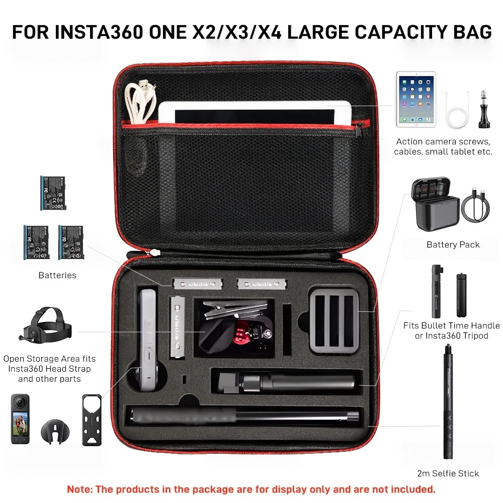Box for Insta360 X5 X4 X3 X2 P - огляд і ціна Travel Video Accessories