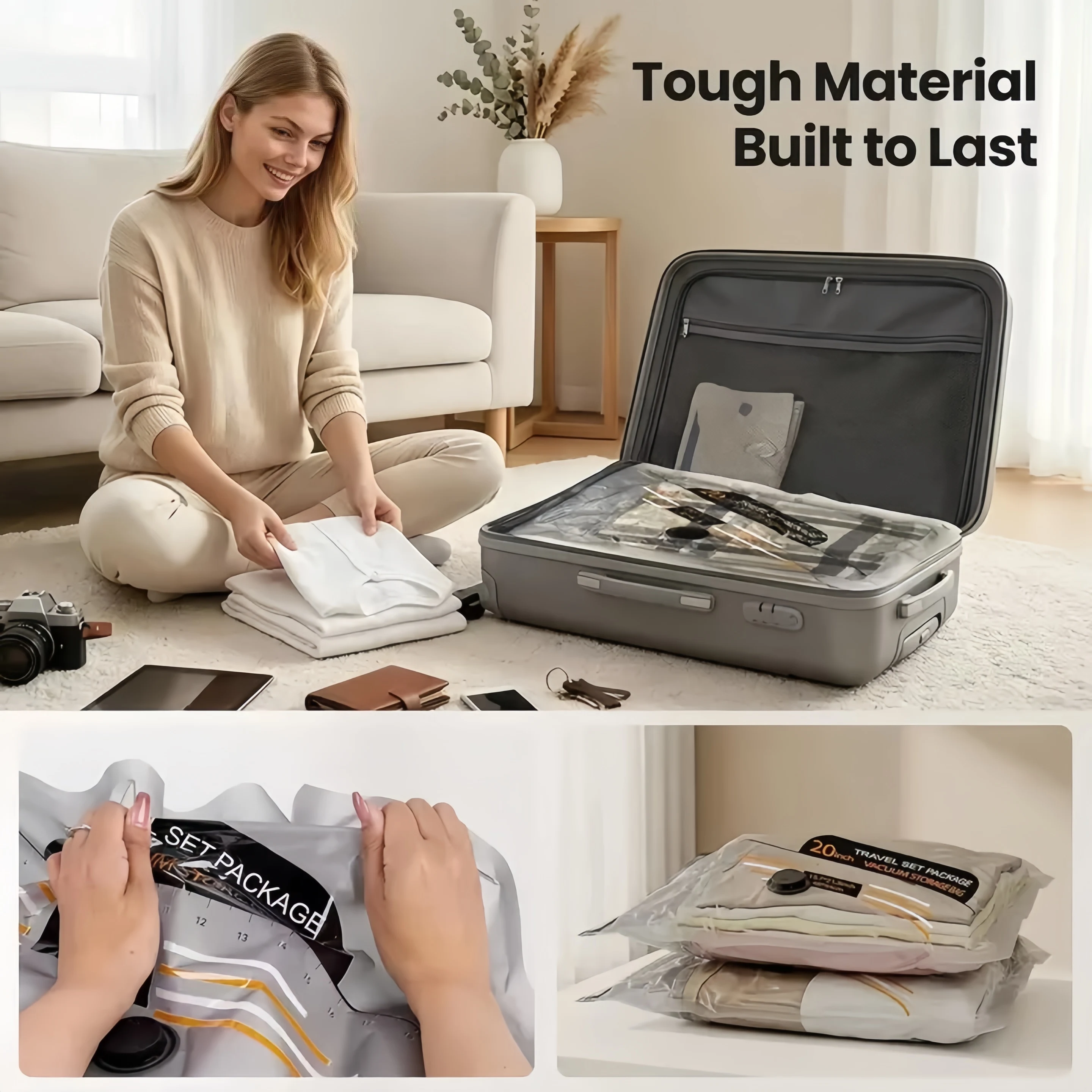 Compression Packing Cubes Vacu - огляд і ціна Compression Bag Vacuum