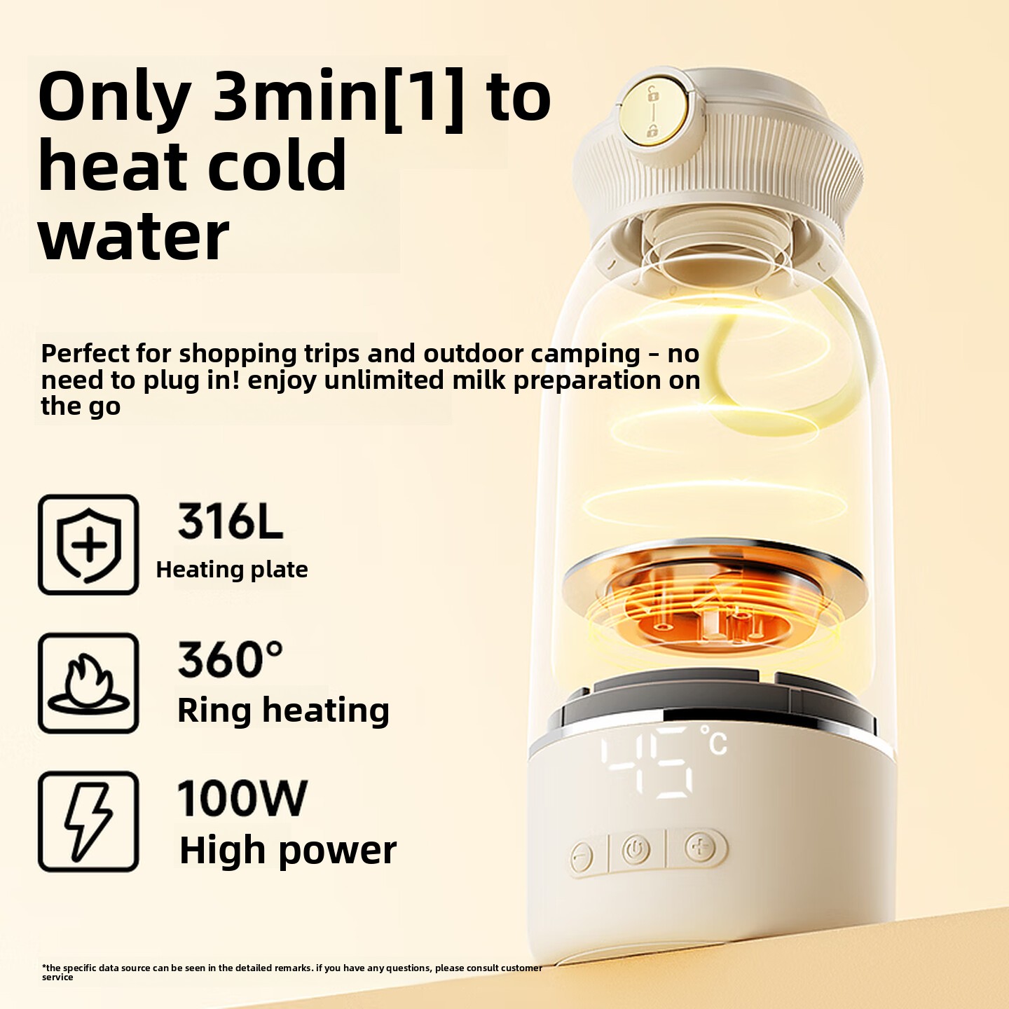 Portable Baby Formula Kettle T - огляд і ціна Portable Travel Kettle