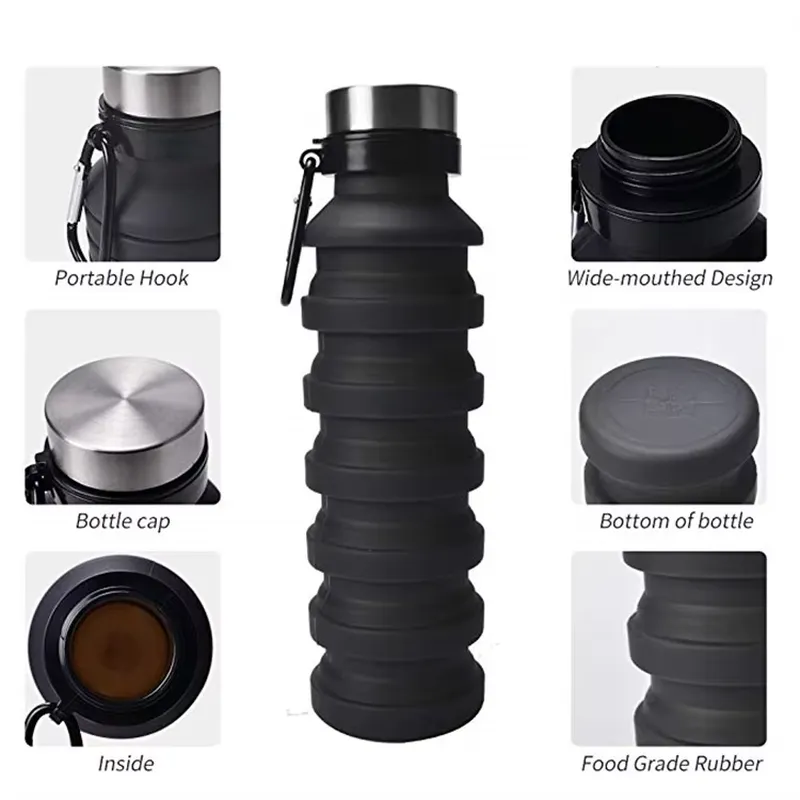 Que Collapsible 800ML Water Bo - огляд і ціна Water Bottle Collapsible