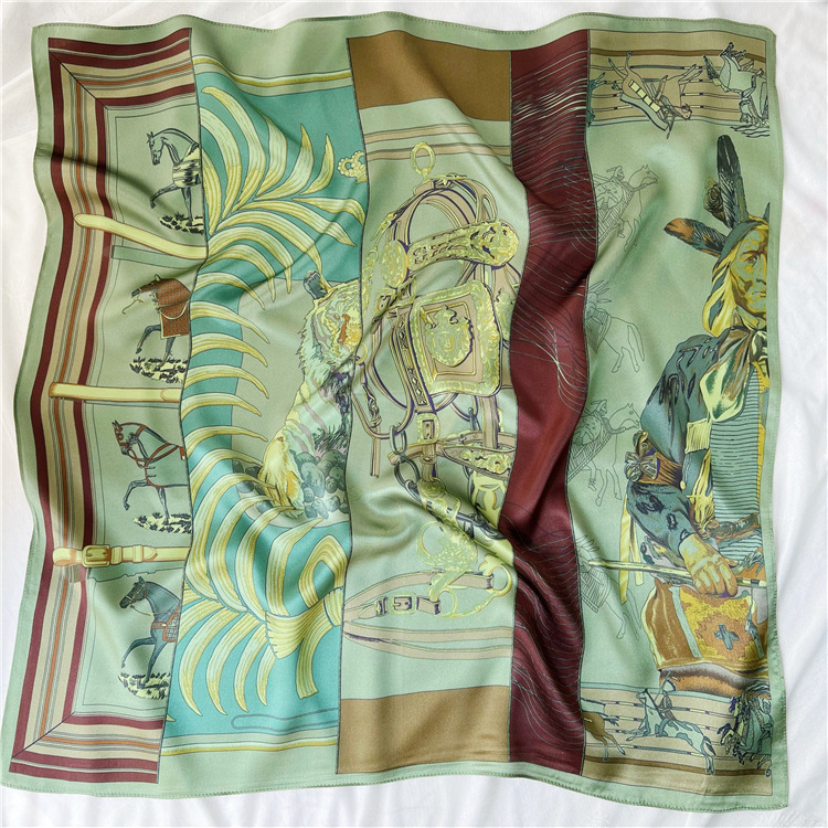 65CM Green Silk Scarf Luxury D - огляд і ціна Travel Accessories To Gift