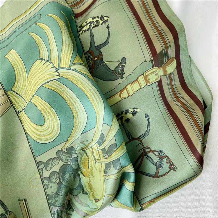 65CM Green Silk Scarf Luxury D - огляд і ціна Travel Accessories To Gift