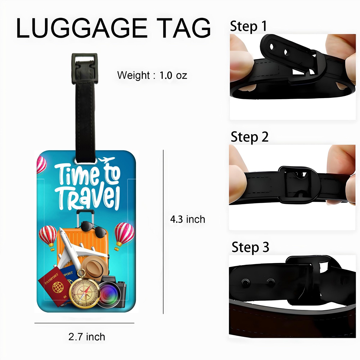 Travel Style Luggage Tag Men W - огляд і ціна Travel Accessories Plane