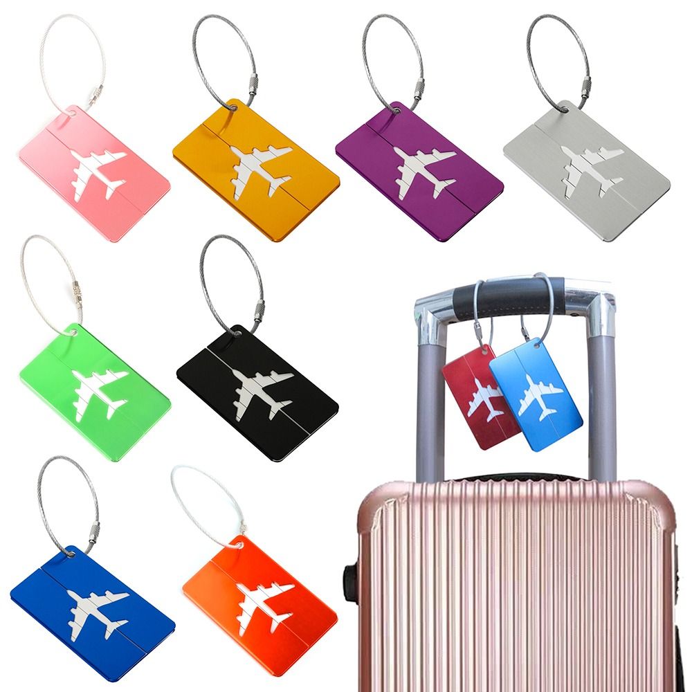 Aluminium Travel Luggage Tags  - огляд і ціна Travel Accessories Plane
