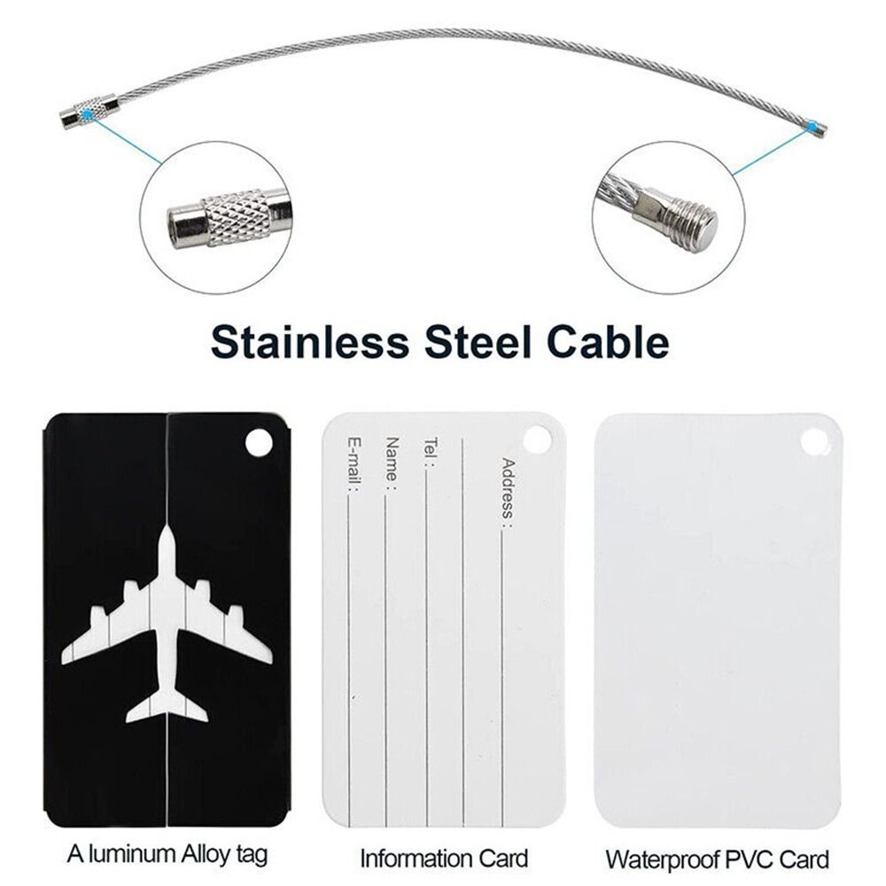 Aluminium Travel Luggage Tags  - огляд і ціна Travel Accessories Plane