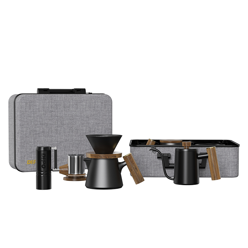 DHPO Luxury Coffee Kit Set wit - огляд і ціна Portable Travel Kettle